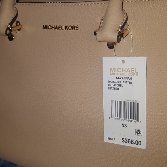 Michael Kors Large Savannah Satchel Oyster Purse - Picture 4 of 5